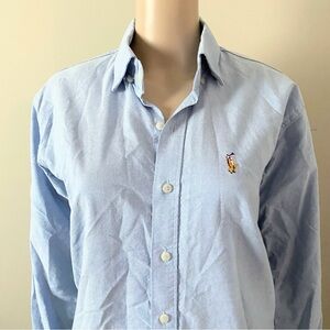 Ralph Lauren Oxfords Light Blue Dress Shirt, women’s large